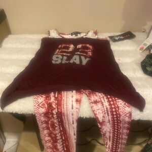 Brand new girls Two piece legging outfit